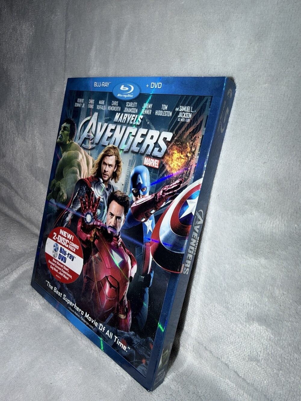 New! Marvels The Avengers (Two-Disc Blu-ray/DVD) with Slipcover
